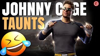 MK1 Johnny Cage's Taunts are Hilarious😂😂😂 Mortal Kombat 1 Johnny Cage Quotes