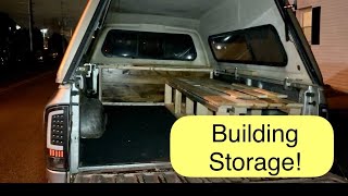 Building Truck Bed Camper | Storage