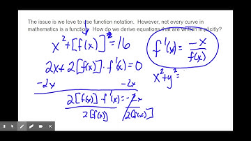 2.7 Implicit Differentiation