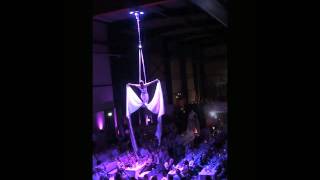 Solo-Vertikaltuch Improvisation Zur Violine Live