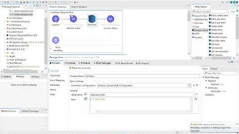 Amazon Dynamo Db connector to load data using PutItem with Mule 4 -part2(a)