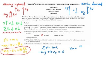 2005 AP Physics C Mechanics FRQ #1