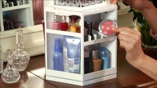 Tabletop Spinning Cosmetic Organizer by Lori Greiner with Amy Stran
