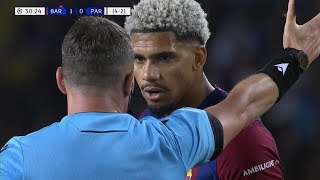 Ronald Araujo RED CARD Vs PSG 🟥