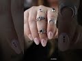 Styling Elara Black Teardrop Ring Onyx Hellaholics