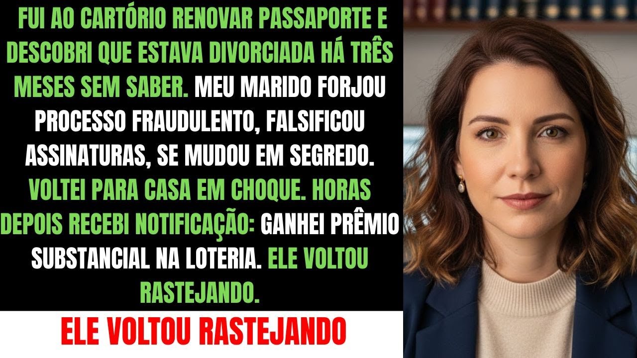Meu Marido Se Divorciou De Mim Em Segredo. Semanas Depois Ganhei Na Loteria — Ele Voltou Rastejando…