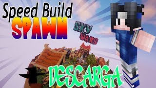 MINECRAFT: SPEED BUILD + DOWNLOAD | SPAWN SKYWARS #1