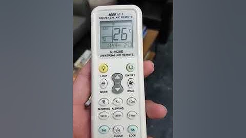 How to reset your universal aircond remote