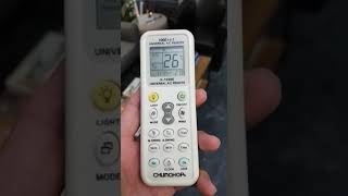 How to reset your universal aircond remote