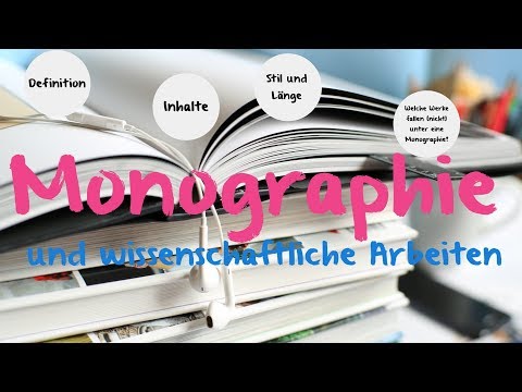 Video: Was Ist Eine Monographie?