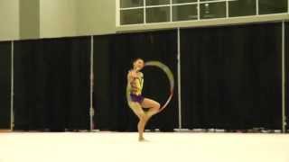 13-yr-old Elena Hoop at 2013 Region 6 Rhythmic Gymnastics 新体操中学生