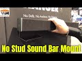 No stud sound bar mounting system from hangman products  weekend handyman