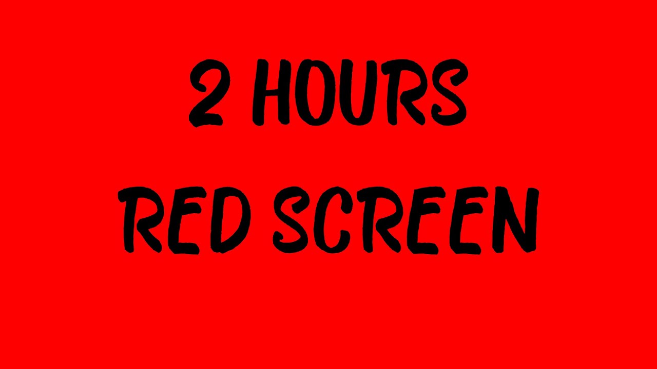 red screen 2 hours #redscreen #testscreen - YouTube