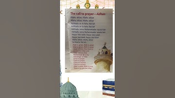 Thumbnail of Beautiful Azaan and its translation #islamic#salah #englishtranslation#azaan