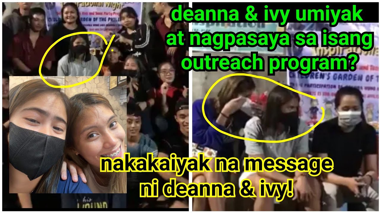 deanna & ivy umiyak? nakakaiyak na message ng deavy sumayaw  at nagpasaya sa isang outreach program