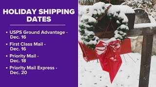 USPS has released holiday shipping deadlines to help avoid package delays
