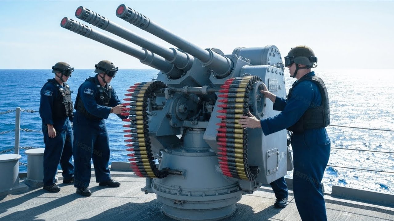 Russia Shocked!! US Navy Tests Mk-38 25mm Machine Gun System