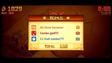 Fruit Ninja | 1029 points | gamewalk through | Gameplay (iOS, Android) | Part 9