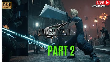 FINAL FANTASY 7 REMAKE Gameplay Walkthrough Part 2  [4K PS5 ] - No Commentary