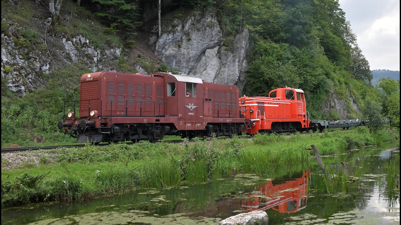 ÖBB 2045.01 und ÖBB 2067.12 von St. Aegyd am Neuwalde nach Innerfahrafeld und retour am 17. 8. 2025