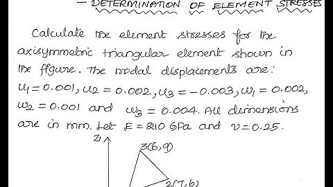 Analysis on Axisymmetric Elements - Problem 2
