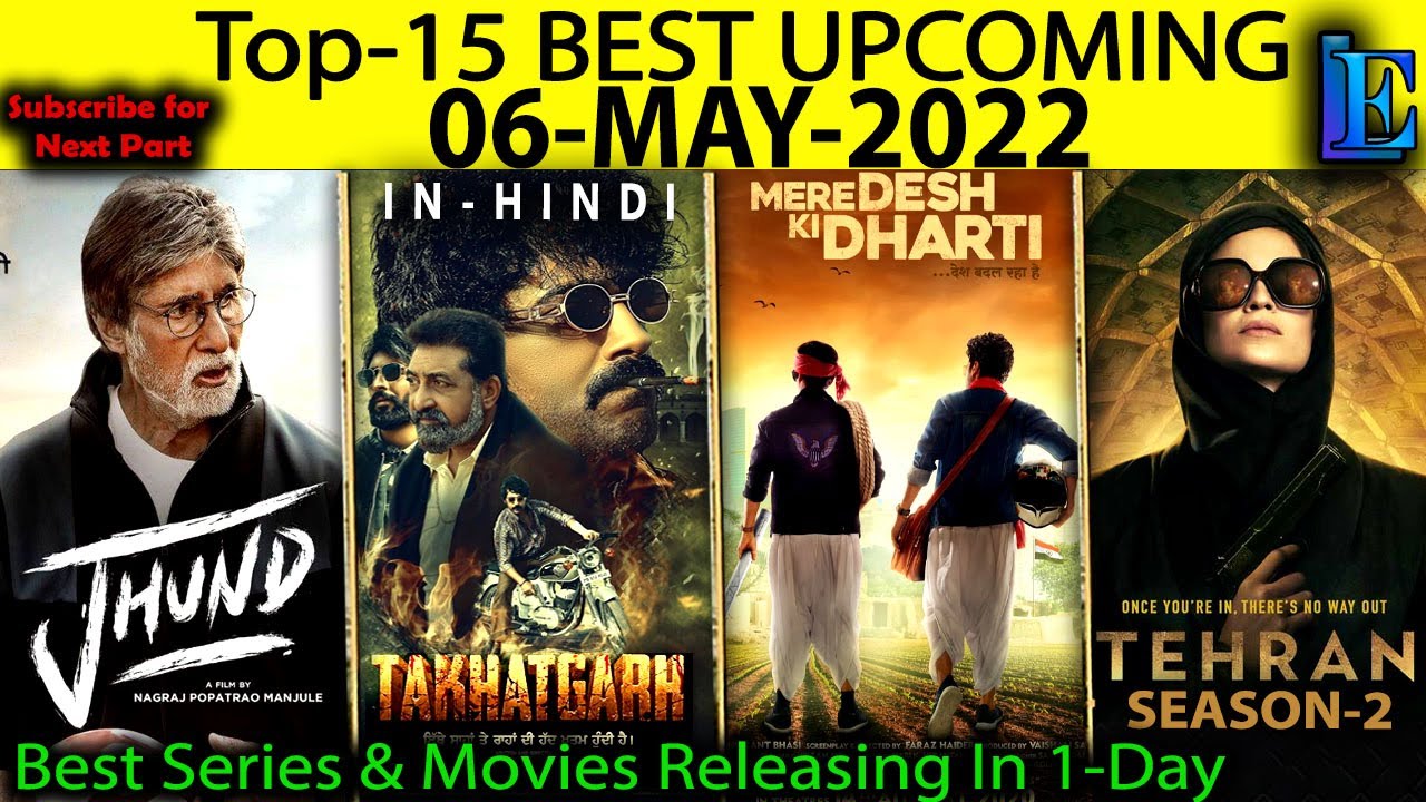 Top-15 Best 6-May-2022 Upcoming Web-Series-Hindi Movies #Netflix#Amazon#SonyLiv#Disney+Hotstar