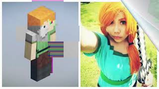MINECRAFT:CHARACTERS IN REAL LIFE (mobs,animals,items)