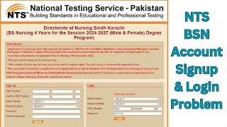 NTS login Problem I How to recover NTS Account I NTS BSN  login problem I DNSK