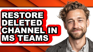 How to Restore Deleted Channel in Ms Teams (easy Method)