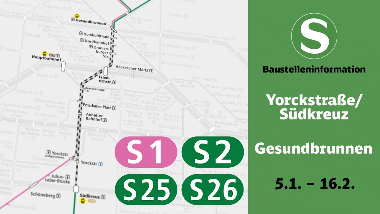 S-Bahn Berlin Baustelleninformation | Frohnau/Schönfließ – Oranienburg/Birkenwerder (S1, S8)