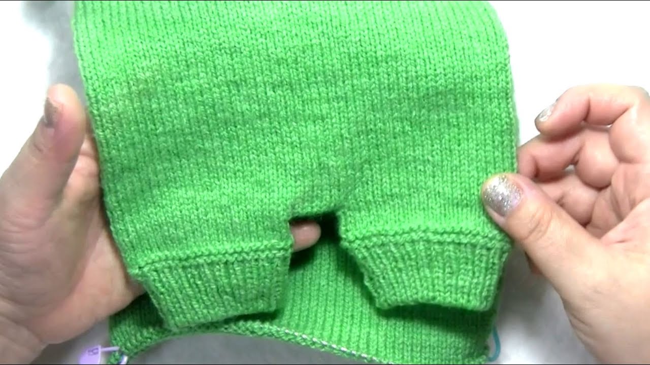 PANTALON NIÑO 0 A 3 MESES   AGUJA CIRCULAR part 2