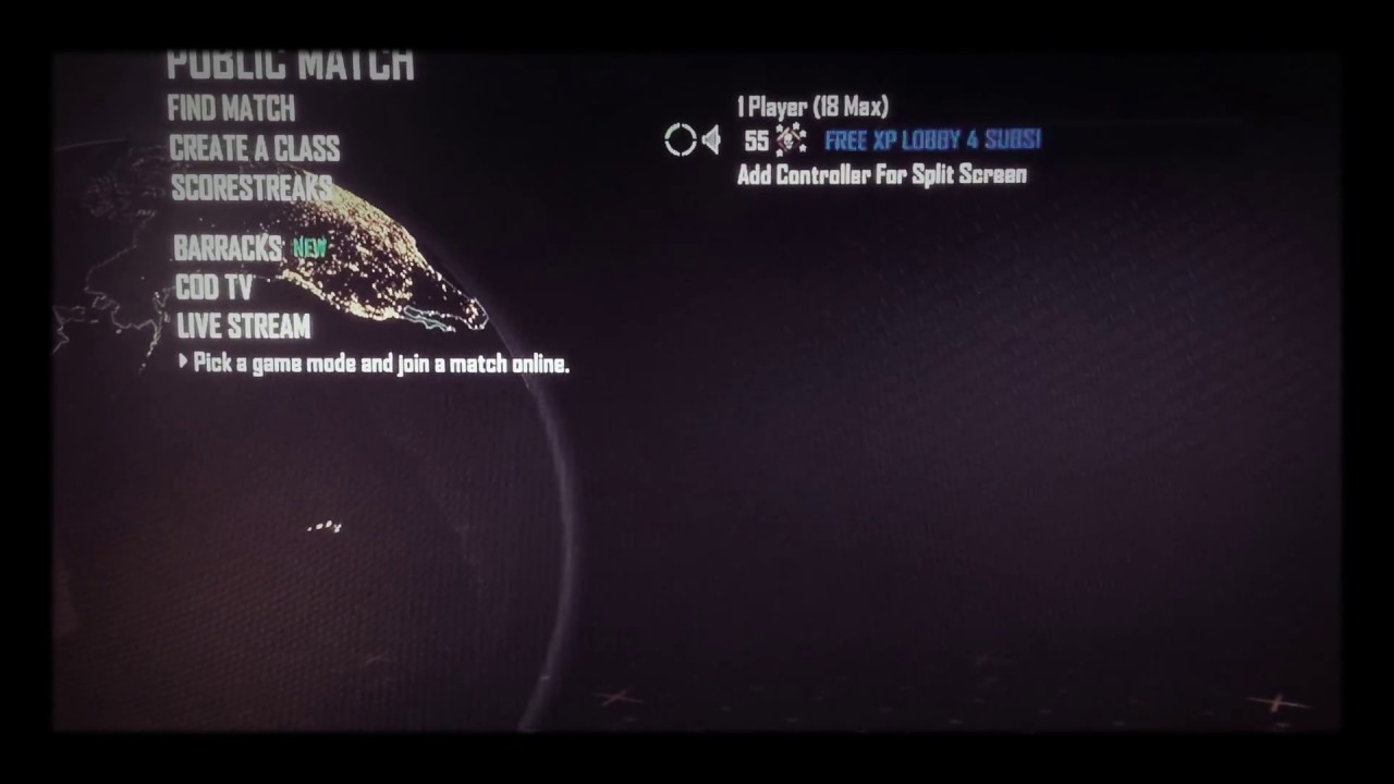 FREE BO2 XP LOBBY