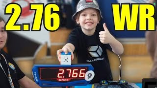 Teodor Zajder 2.76 3x3 World Record