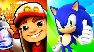 Subway Surfers Game 🆚 SonicDash game world record 🏄🔴🌎🆚⏺️ screenshot 1
