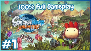 👉 Scribblenauts Unlimited 💡✏️ (PC) | 100% Full Gameplay Walkthrough | Part 1 | Steam