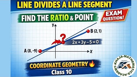 Find the ratio in which the line 2x+3y-5=0 divide the line segment joining the points A and B