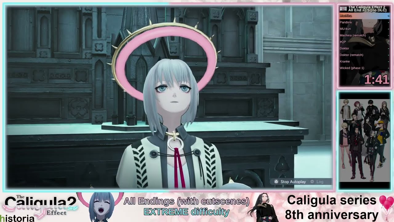 [speedrun] The Caligula Effect 2 (2021), All Endings, with cutscenes (part 1 of 2)