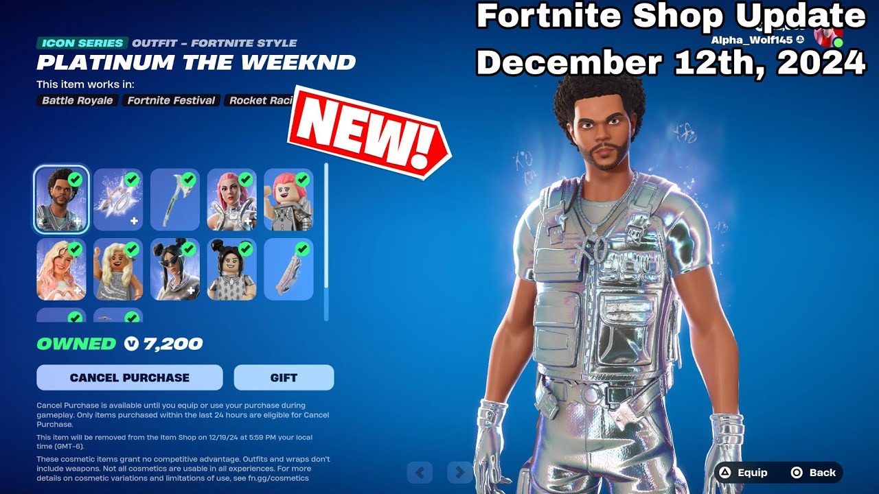 Fortnite: Item Shop Review [December 12th, 2024] (Fortnite Chapter 6 ...