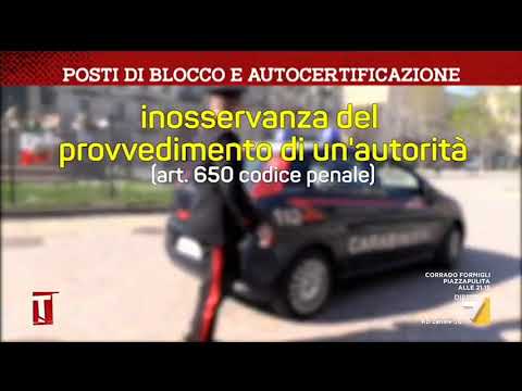 Posti di blocco e autocertificazione: cosa si rischia?