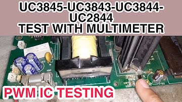 How to test pwm uc3845-uc3844-uc3843-uc2844 with multimeter | vfd smps ic testing in urdu And hindi