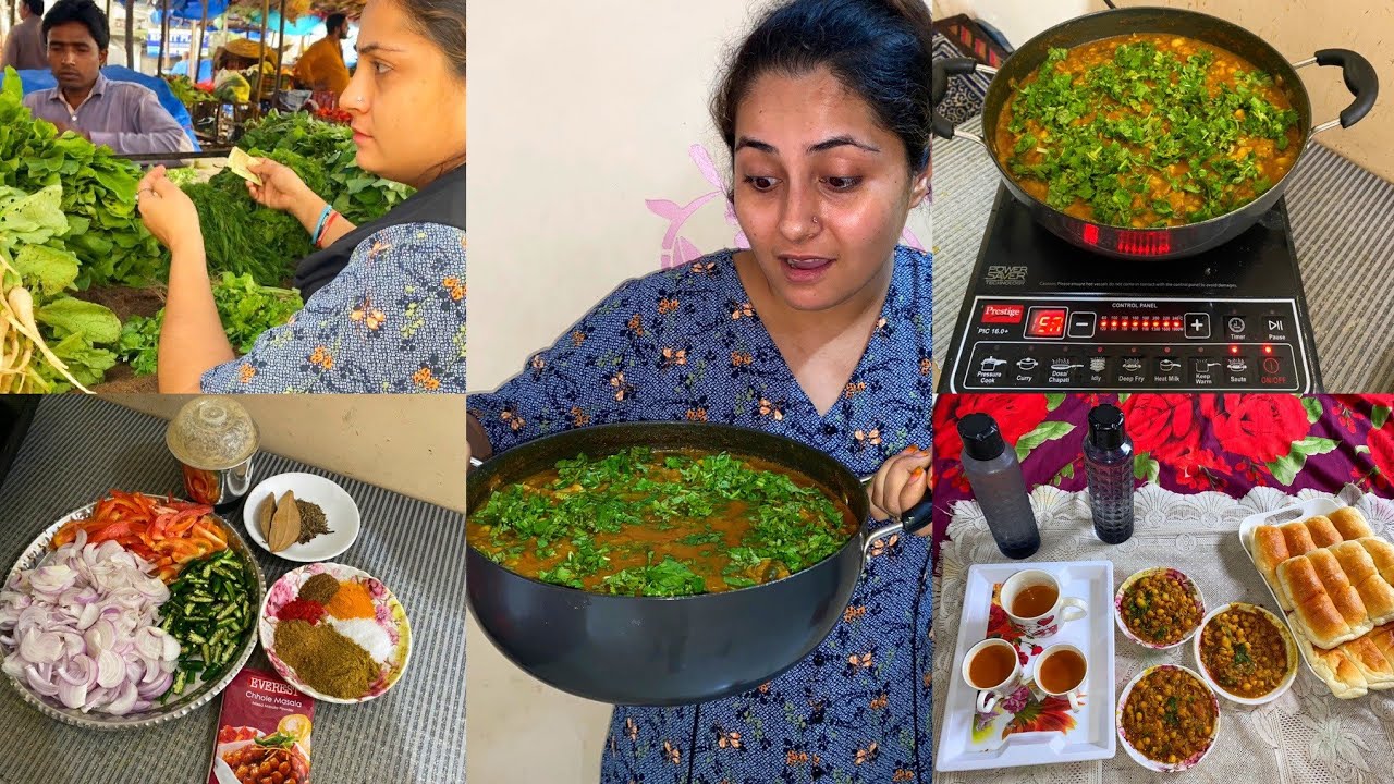 Morning Breakfast || Garma Garam Chana Masala || Mumbai Ki Roshni