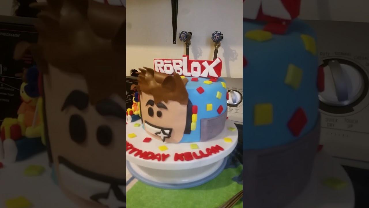 Kellans Roblox Birthday Cake Youtube - roblox cocomelon cake