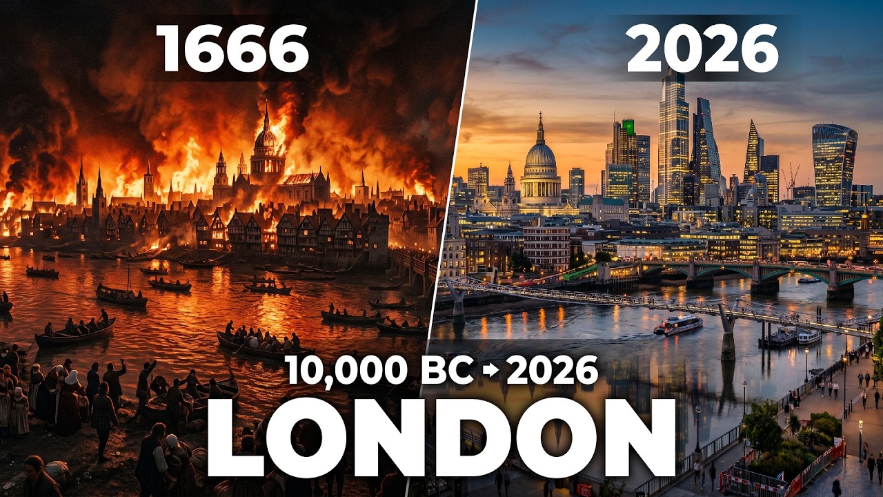 Evolution of London: 10,000 BC - 2026 (Fixed-Camera AI Timelapse)