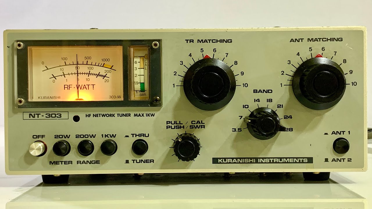 ☀️Kuranishi NT-303 HF Tuner 1kW☀️ - YouTube