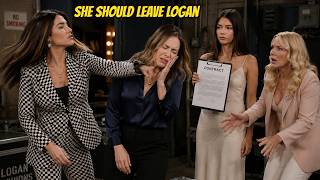 Steffy slapped Hope and forced her to leave Logan after Electra told Steffy about the contract B&B