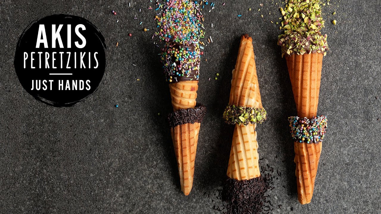 Homemade Ice Cream Cones | Akis Petretzikis