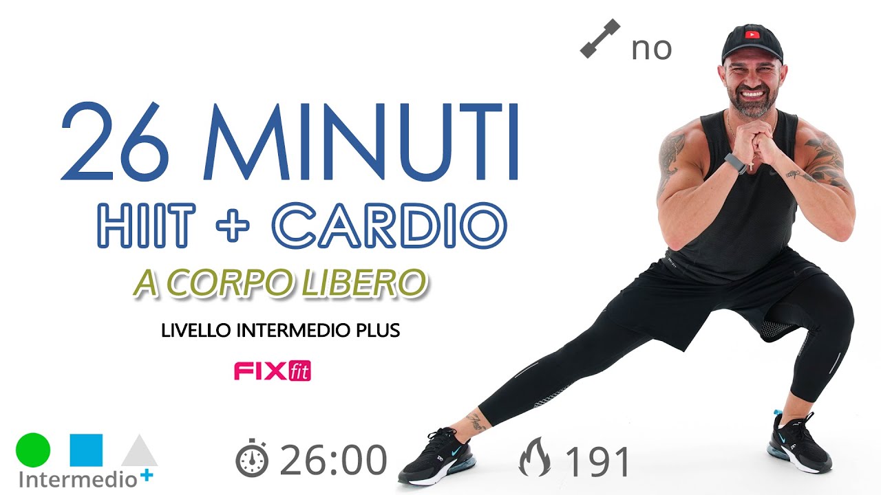 Esercizi Brucia Grassi Per Dimagrire: Total Body HIIT + Cardio