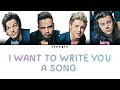 One Direction - I Want To Write You a Song (Color Coded - Lyric)