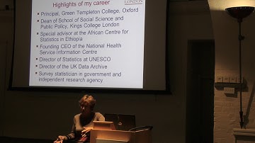 YSS Statistical Showcase 2016 - Professor Denise Lievesley