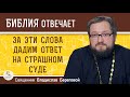 За эти слова дадим ответ на Страшном Суде. Священник Владислав Береговой